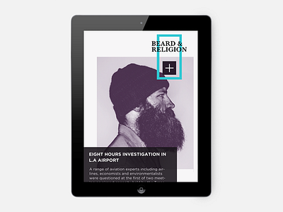 Featured Stories article beards clean digital app ipad mag layout design magazine design ui ux