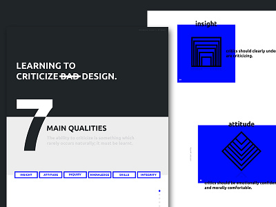 Criticize Qualities criticize design editorial layout web design