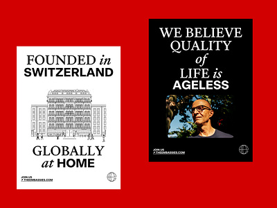 The Embassies ageing art direction boutique brand design community hospitality hotel luxury real estate senior living typography