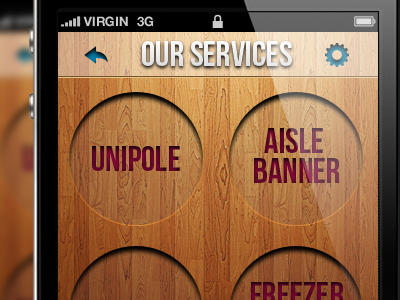 Services app ios iphone ui design