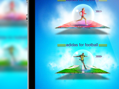 Adidas Draft 2 adidas for football ios design iphone app ui design