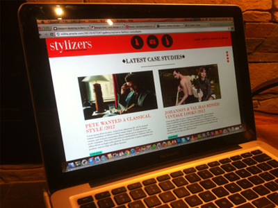 Stylizers Draft art direction fashion consultants mockup design stylizers website ui design web design website