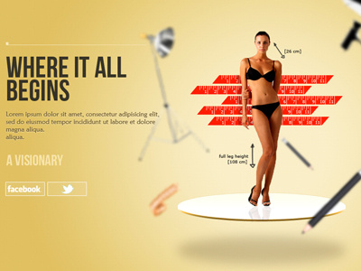 Parallax Draft fashion parallax website ui design visual design web design web trend