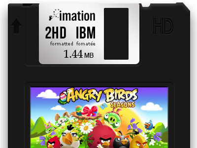 Angry Birds Ver 0 angry birds floppy photoshop visual illustration