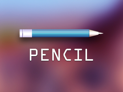 Pencil drawing icon illustration logo pencil photoshop