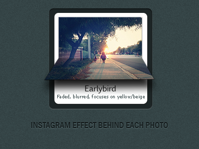 Instagram Effect Flip earlybird flip css3 flip effect instagram effect ui design ux