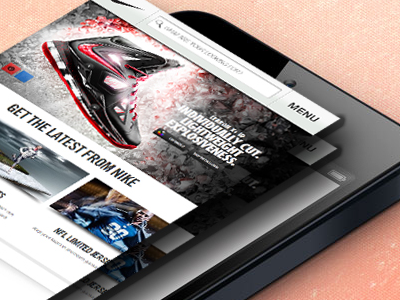Nike Responsive iphone 5 iphone website mobile responsive nike responsive design ui ux design web app web design