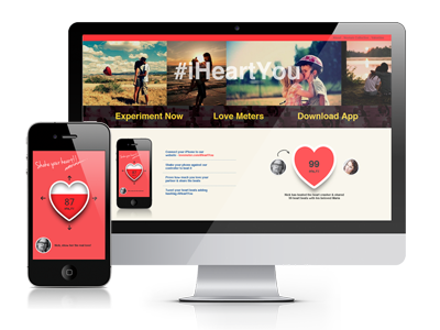 #iHeartYou app iheartyou ios design iphone layout design mikha responsive trend ui ux valentine web design website