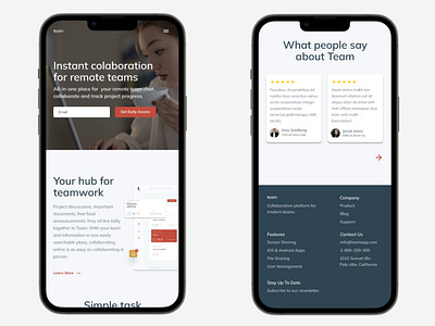 Mobile Version Of TeamApp design logo ui ux