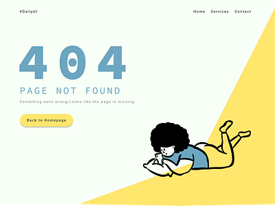 404 Page design ui