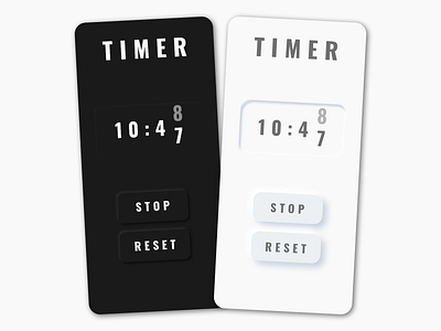 Count Down Counter - DailyUI Challenge 014 014 app challenge countdown countdown counter counter dailyui dailyui challenge 014 dark design graphic design light neumorphism timer ui ux