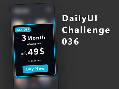 DailyUI Challenge 036 - Special Offer