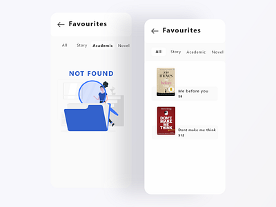 DailyUI Challenge 044 - Favourites 044 app book challenge dailyui design favourite graphic design ui ux