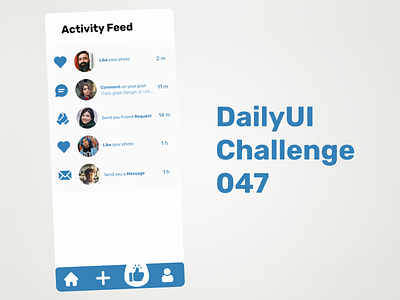 Daily UI Challenge 047 - Activity Feed