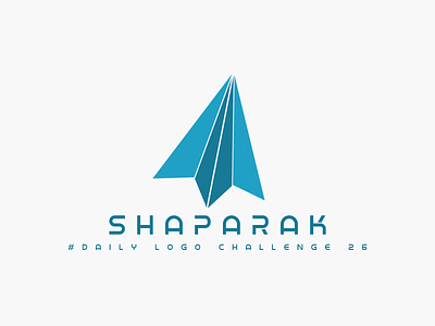 26/50 Daily Logo Challenge: Paper Airline 2650 airline app challenge dailylogo dailylogochallenge dailyui design graphic design logo logochallenge paper paper airline shaparak ui ux xd