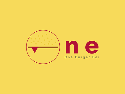 33/50 Daily Logo Challenge: Burger Joint - One Burger 3350 app burger burger bar burger joint challenge dailylogo dailylogochallenge dailyui design graphic design joint logo one one burger ui ux xd