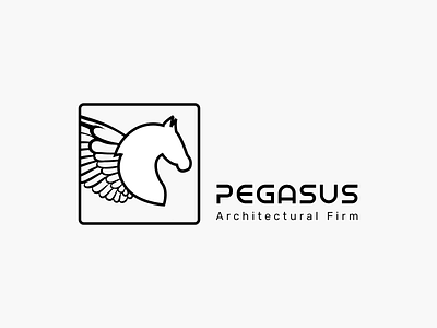 43/50 Daily Logo Challenge: Architectural Firm - Pegasus