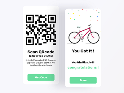 DailyUI Challenge 097: Giveaway 097 app away bicycle challenge congratulation dailyui dailyuichallenge design give giveaway graphic design trophy ui ux win xd