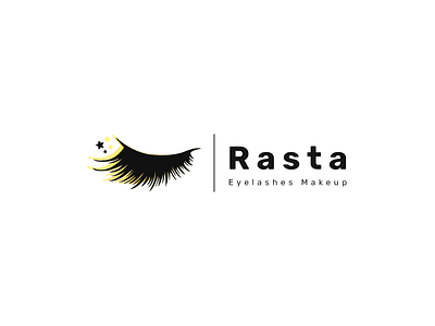 Rasta Logo - Eyelashes Makeup app branding challenge dailylogochallenge design eye eyelash eyelashes graphic design insta logo logochallenge makeup rasta ui ux