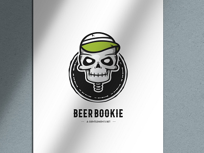 Beer Betting App Logo Concept app beer beer logo brand branding design illustration logo logo design skull