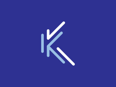 Unused symbol design with the letter K branding experiment k letter logo logo proposal monogram type ui unused vector