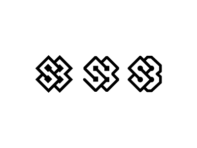 Logo experiments with SB monogram branding experiment graphic design letter logo logo design monogram sb type type logo unused visual