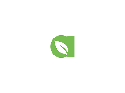 Unused symbol design with the letter a and leaf a design experiment green icon leaf leaves letter logo symbol type unused