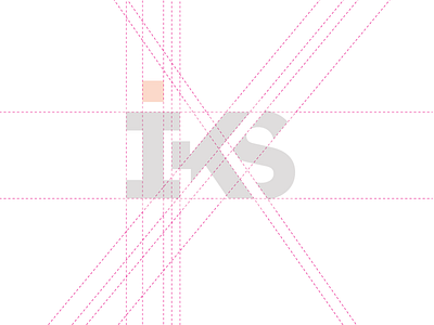 Unused logo design for 'IKS' design experiment graphic grid iks letter logo offer proposal type unused