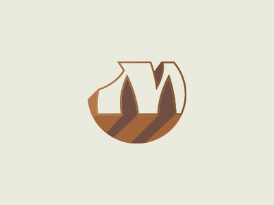 Unused symbol design with the letter M