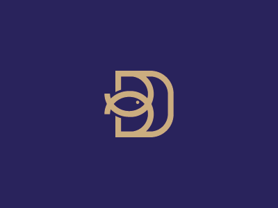 Unused symbol design with the letters BD bd bd logo design experiment experimental fish letters logo mark monogram type unused