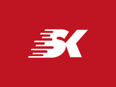 Unused symbol design with the letter SK branding elements experiment letter logo monogram red sk sk logo symbol template type ui unused