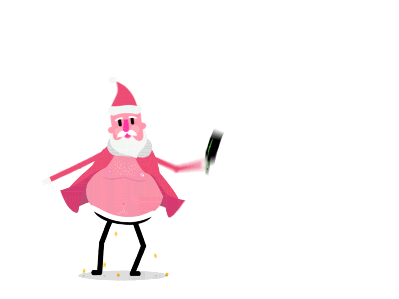 Drunk Santa alvz animation bottle bungalow character christmas claus drunk naked palita santa studio