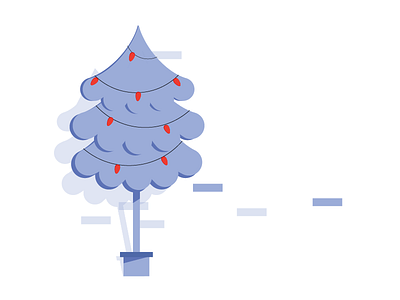 Christmas Tree brick chirstmas holidays illo illustration lights nadal natal noel tree wip xmas