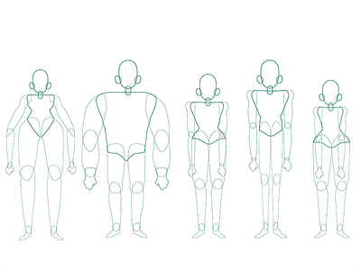 Body Line-up anatomy animation body character design illustration motion person progress setup wip