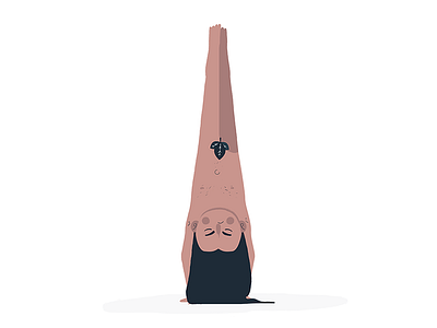 Yogi Handstand Wip acrobatics acroyoga alvz gymnast gymnastics hair handstand long man naked nude yoga