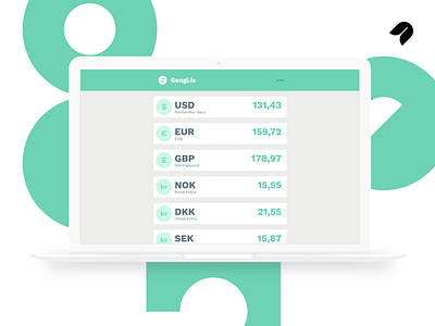 Gengi.is currency converter design flat minimal ui ui ux ux web app