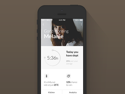 Social Profile - (concept iOS 7 app)