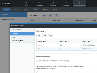 Dashboard details