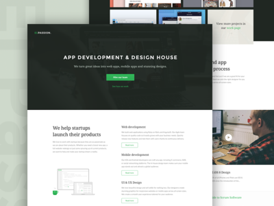 El Passion 4.0 (New home page) agency design elpassion header home page icon illustration image landing page service startup web website