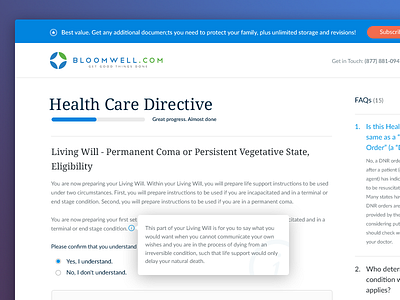 Query page (landing page) documents health care landing page product page query page website