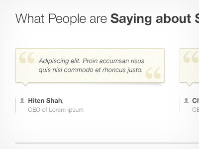 Testimonial app clean simple testimonial typography ui ux