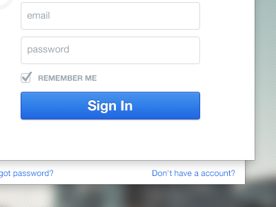 Login box blue dark form gray in input landingpage login password pop up sign ui ux website white