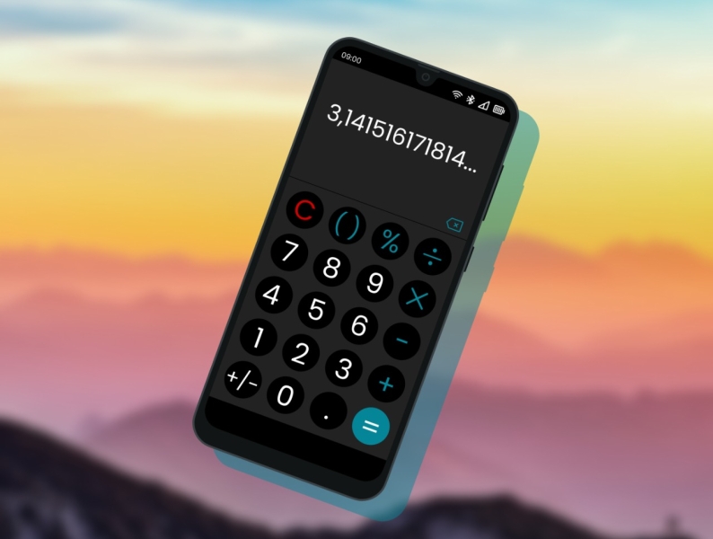 Calculator android device design ui ux