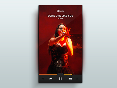 Spotify Music Player app design flat illustration ios music play spotify ui ux vector web