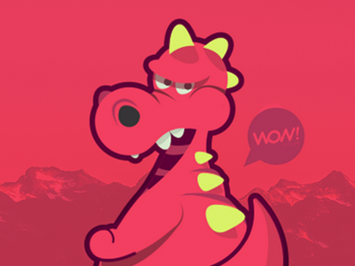 Character "Kous" character design dinosaur personaje vector wow