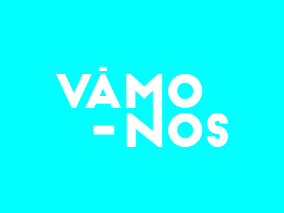 Vámonos Logo blue design lettering logo logotype type typography