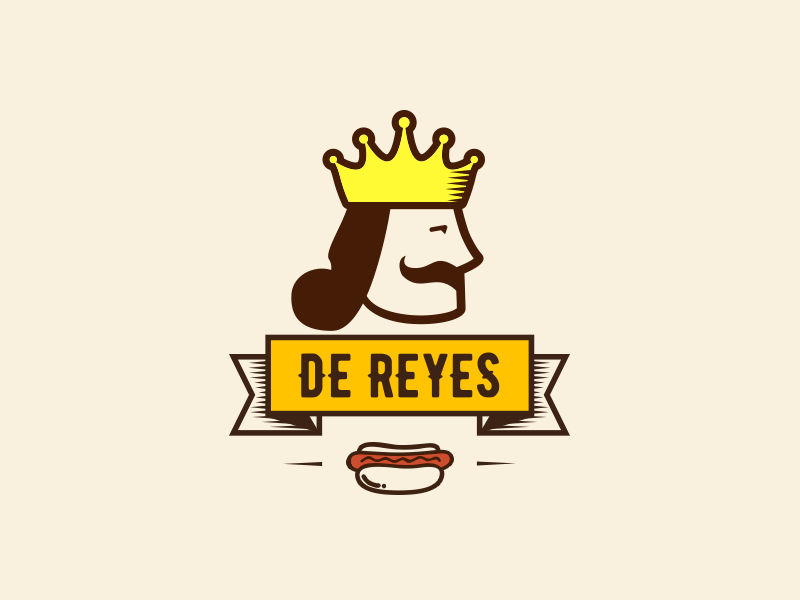 De Reyes branding food illustration logo vector