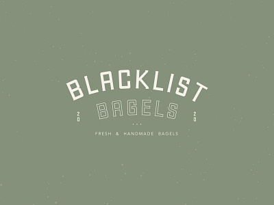 Blacklist Bagels Primary Logo branding design graphic design logo typography