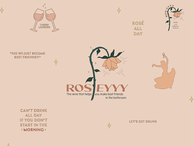 Ros-eyyy logo kit branding design graphic design illustration logo typography
