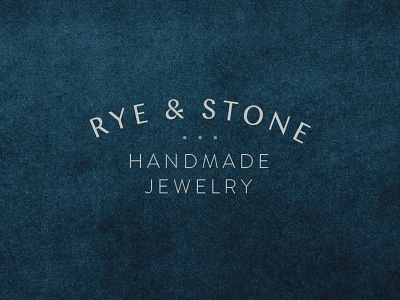 Rye & Stone primary logo branding design graphic design logo typography